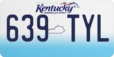 KY license plate 639TYL