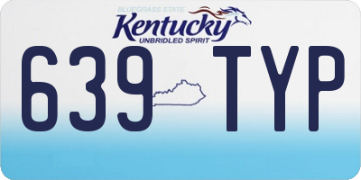 KY license plate 639TYP