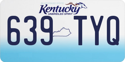 KY license plate 639TYQ