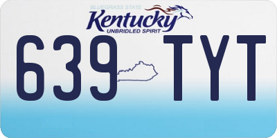 KY license plate 639TYT