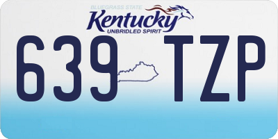 KY license plate 639TZP