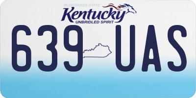 KY license plate 639UAS