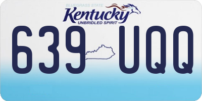 KY license plate 639UQQ