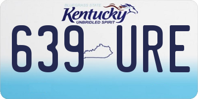KY license plate 639URE