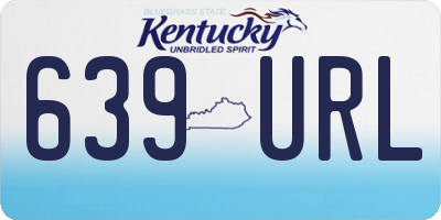 KY license plate 639URL