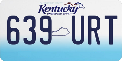 KY license plate 639URT
