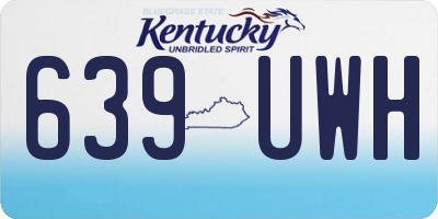 KY license plate 639UWH
