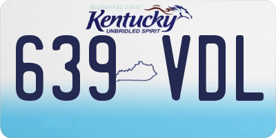 KY license plate 639VDL