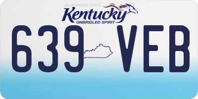 KY license plate 639VEB
