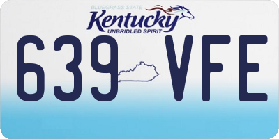 KY license plate 639VFE