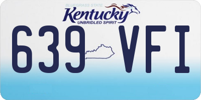 KY license plate 639VFI