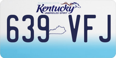 KY license plate 639VFJ