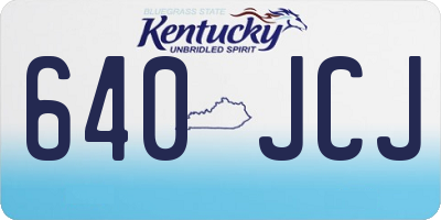 KY license plate 640JCJ