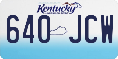 KY license plate 640JCW