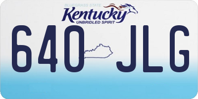 KY license plate 640JLG