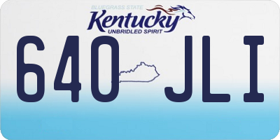 KY license plate 640JLI