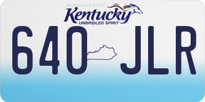 KY license plate 640JLR