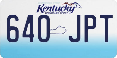 KY license plate 640JPT