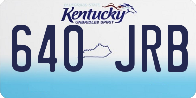 KY license plate 640JRB