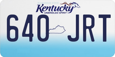 KY license plate 640JRT