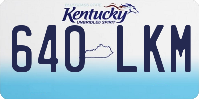 KY license plate 640LKM