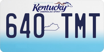 KY license plate 640TMT