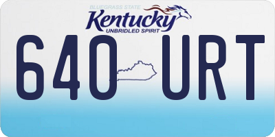 KY license plate 640URT