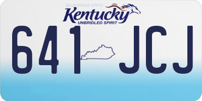 KY license plate 641JCJ