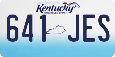 KY license plate 641JES