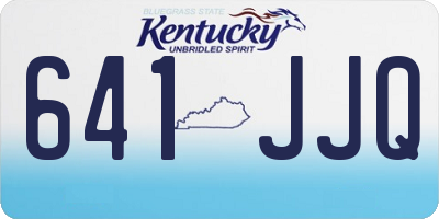 KY license plate 641JJQ