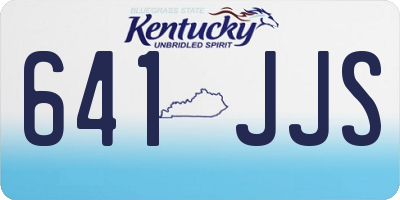 KY license plate 641JJS