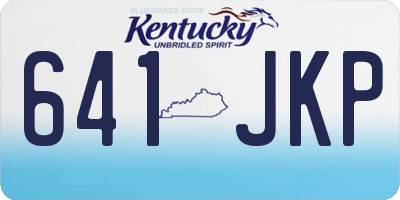 KY license plate 641JKP