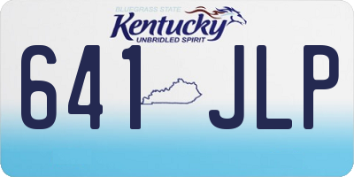 KY license plate 641JLP