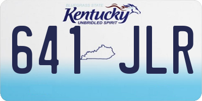KY license plate 641JLR