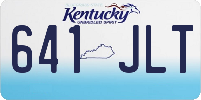 KY license plate 641JLT