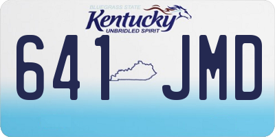 KY license plate 641JMD
