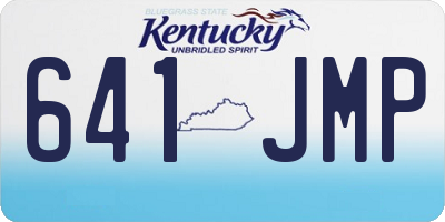 KY license plate 641JMP