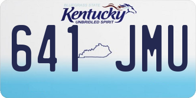 KY license plate 641JMU