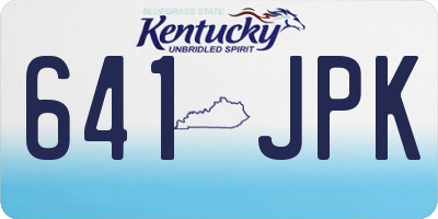 KY license plate 641JPK