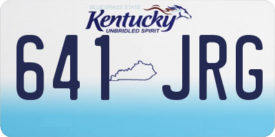 KY license plate 641JRG