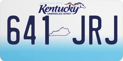 KY license plate 641JRJ
