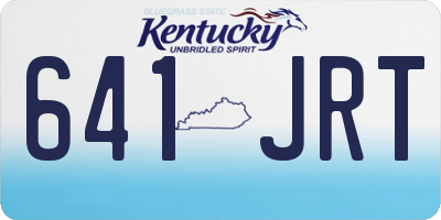 KY license plate 641JRT
