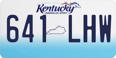 KY license plate 641LHW