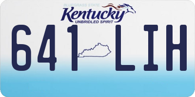 KY license plate 641LIH