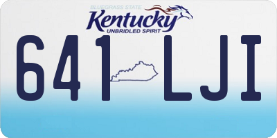 KY license plate 641LJI