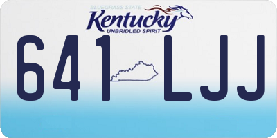 KY license plate 641LJJ