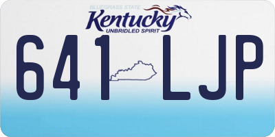 KY license plate 641LJP