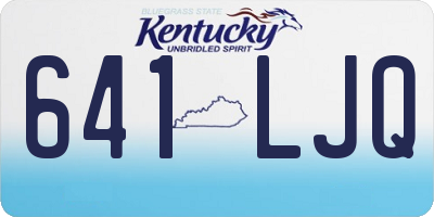 KY license plate 641LJQ