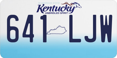 KY license plate 641LJW