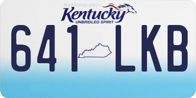 KY license plate 641LKB